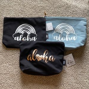 Aloha zipper pouches